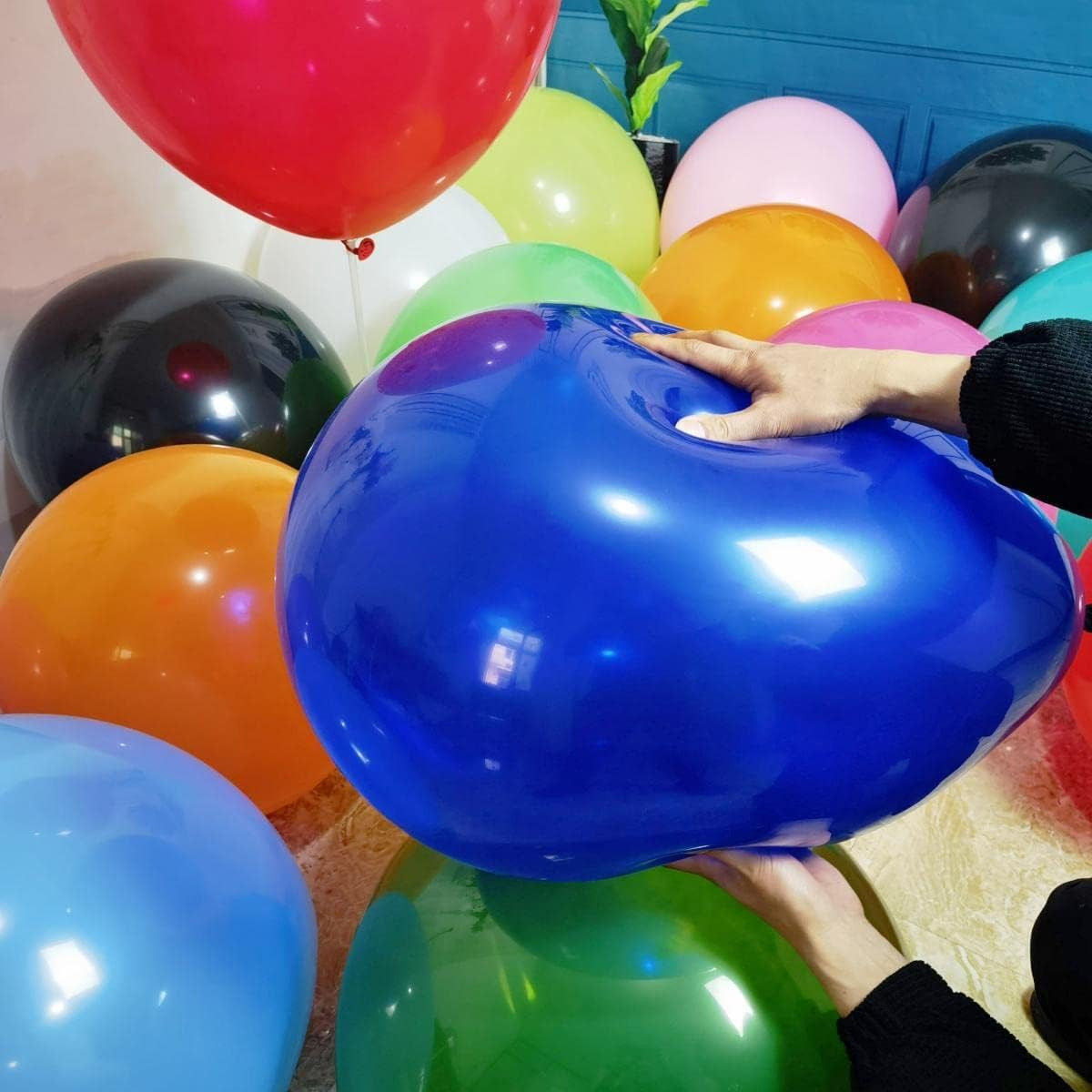 90 Pack 18 inch Balloons 15 Kinds Colors Latex Colorful Party Balloon Bulk for V