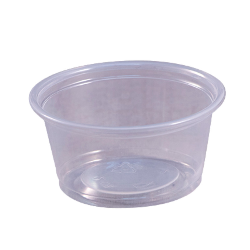 2 oz portion cup – shot cup – plastic souffle cup with lid – 50, 100, 200, 500