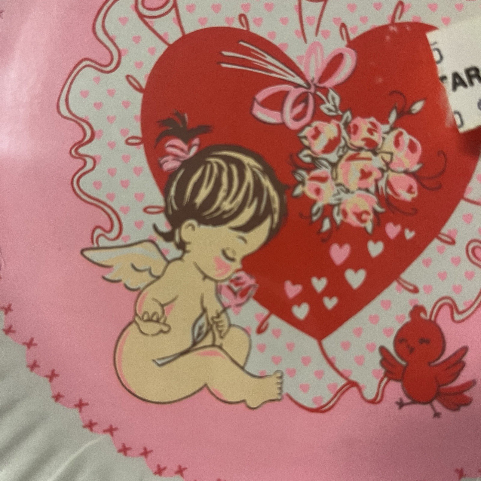 Vintage Reed Valentines Day Plates Hearts Cupid Love 7″ Coated 8 ea Lot Of 4