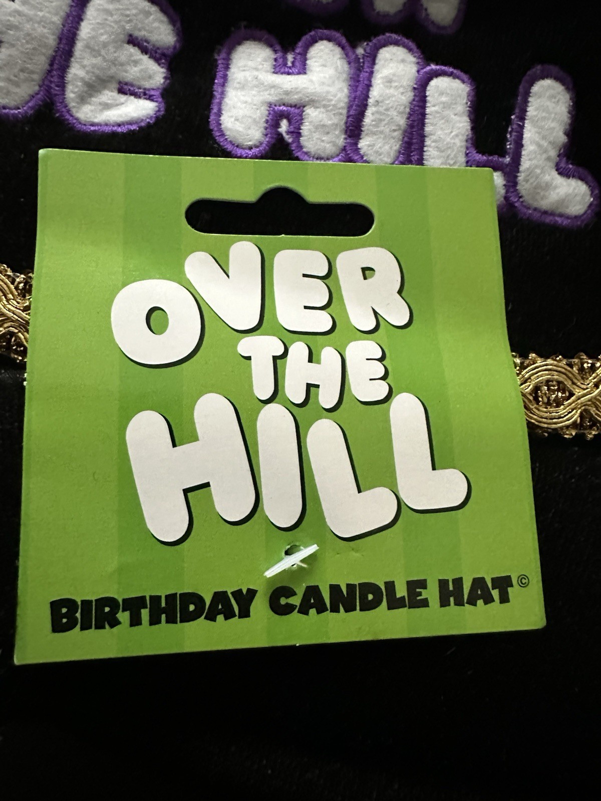 Over the hill birthday candle hat bucket hat birthday