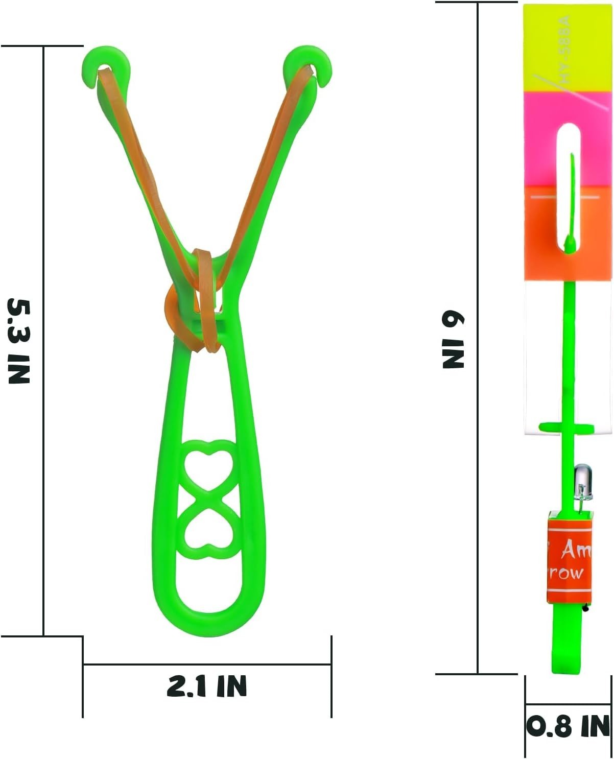 Rocket Slingshot Flying Toys with LED Lights – 24 Pcs Kids Outdoor Game with