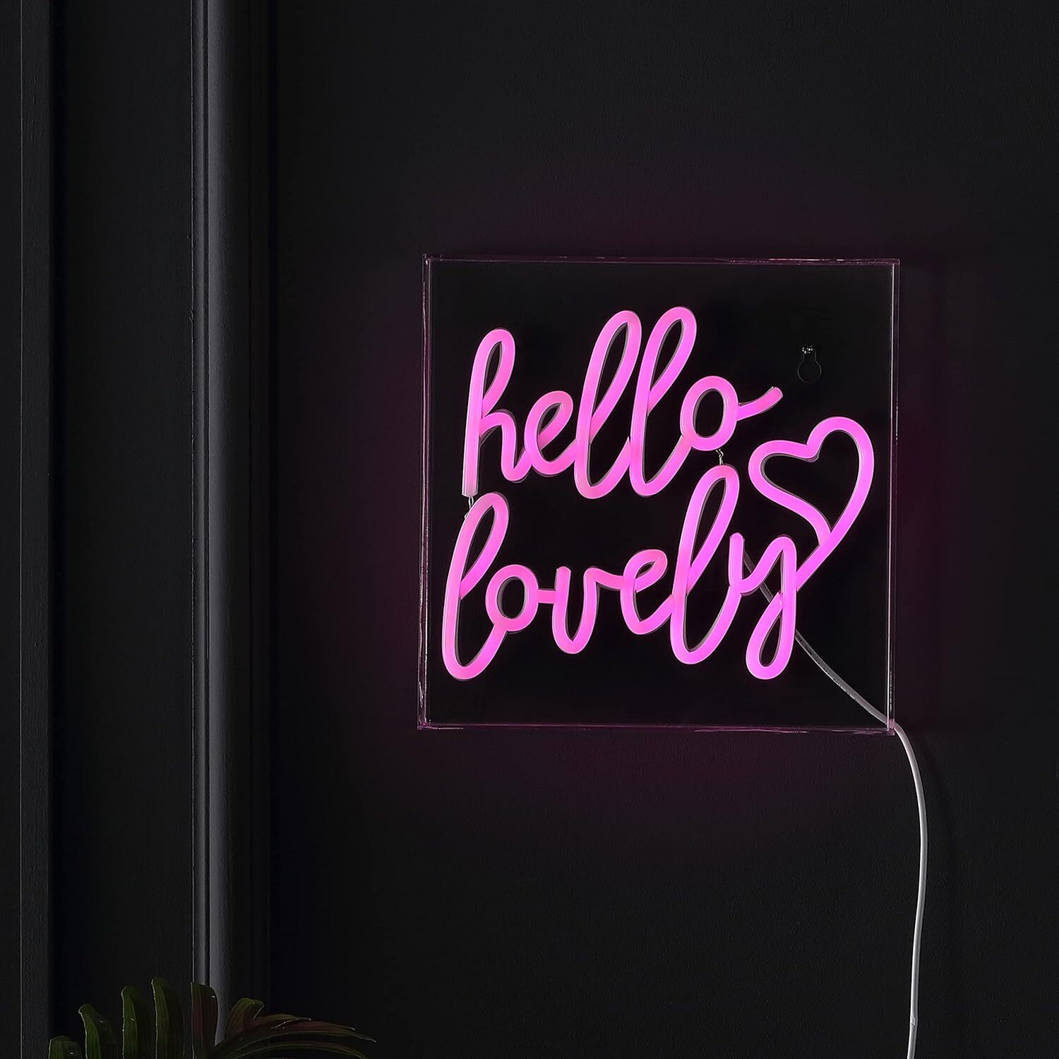 JONATHAN Y NEN1035A Hello Lovely 10″ Square Contemporary Glam 10″, Pink