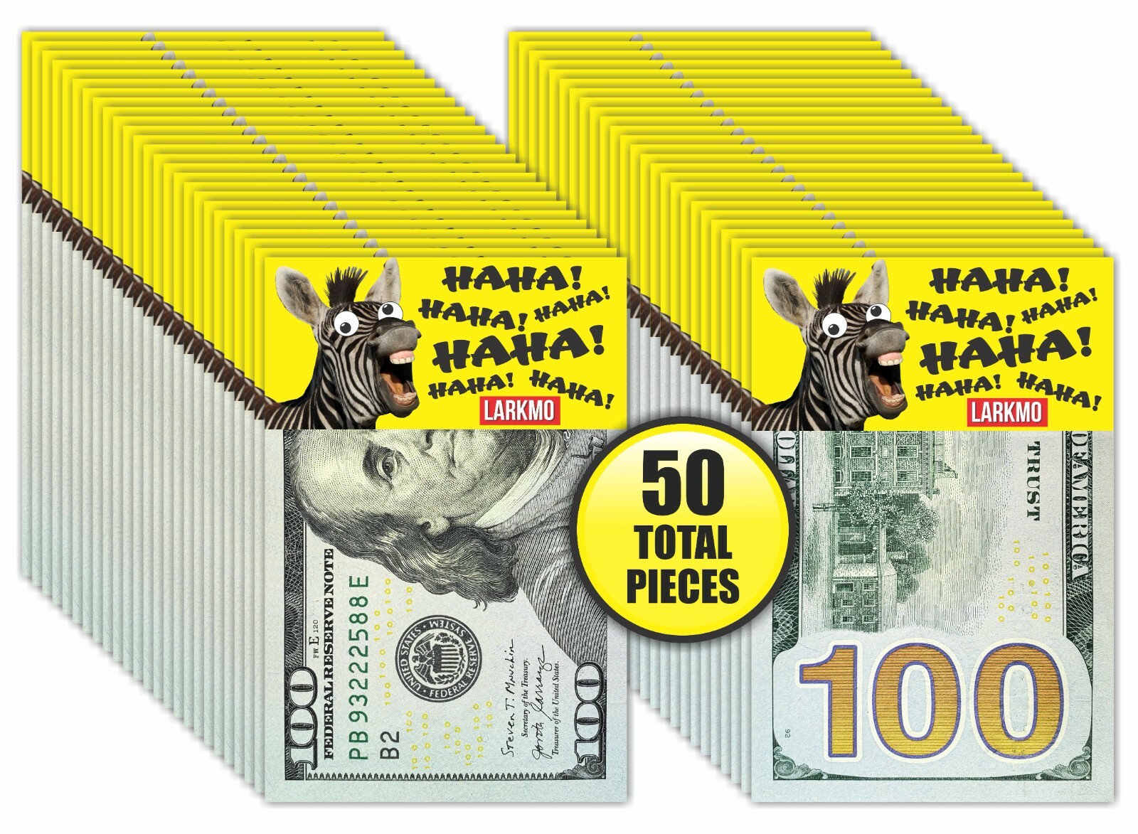 The Pranking Zebra Funny $100 Gag, One Hundred Dollar Bill Joke Office Prank