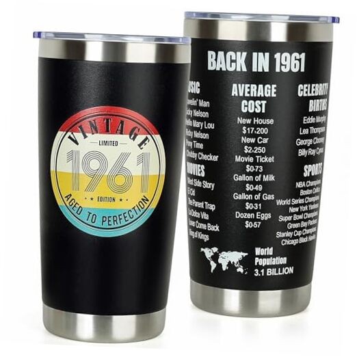65th Birthday Gifts for Women Men – 1961 65th Birthday 20 Ounces 65TH