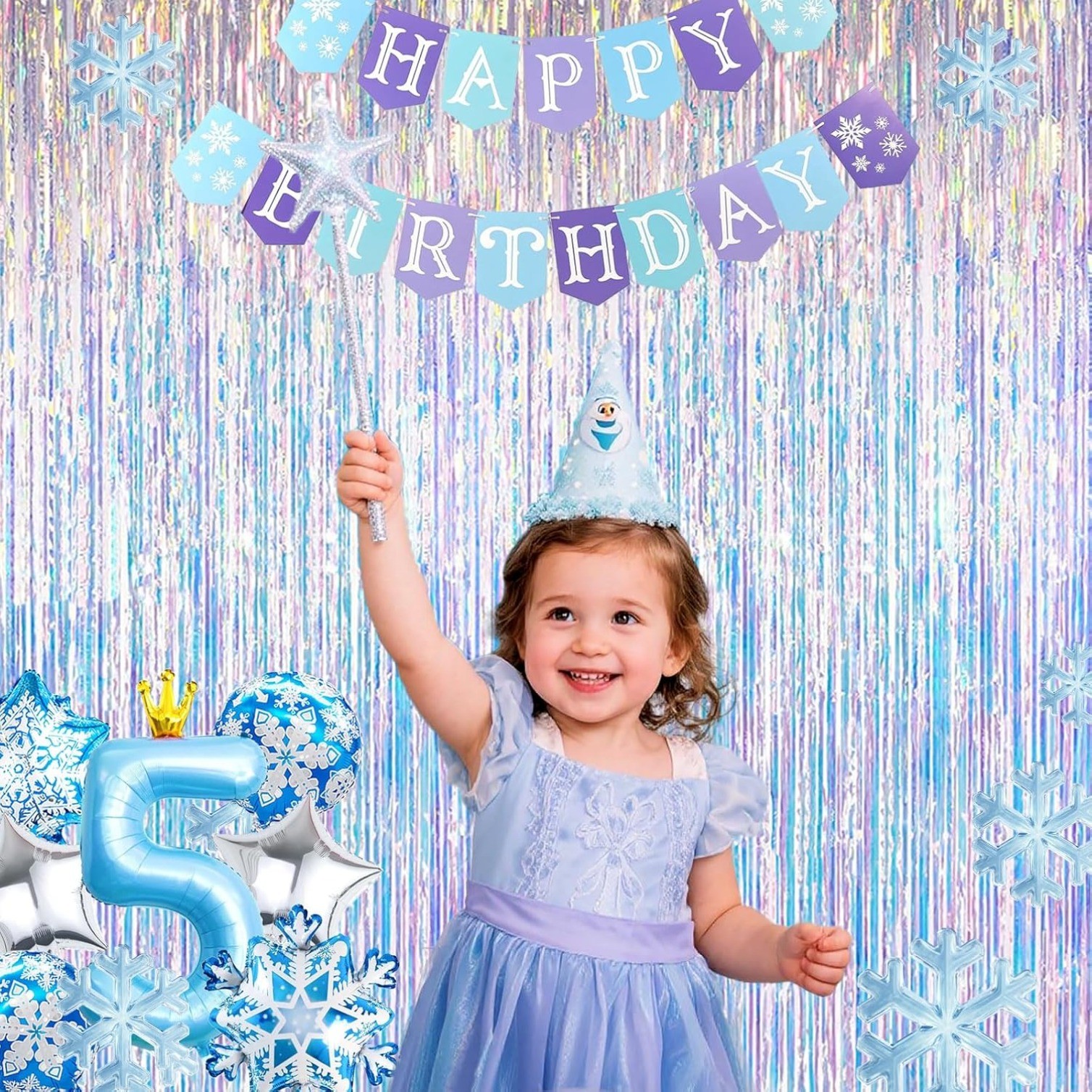 3.28×6.56ft 2 Packs Iridescent Party Decorations Fringe Backdrop Sparkling