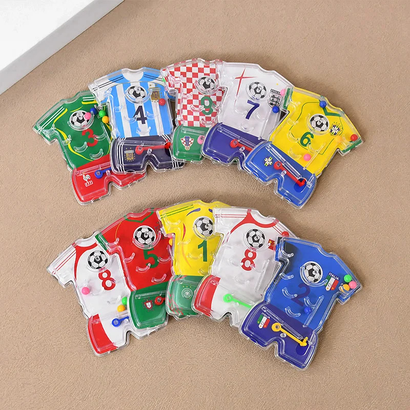 Soccer Party Favors Football Theme Bracelets Keychain Pin Ball Maze Game Toys Ki