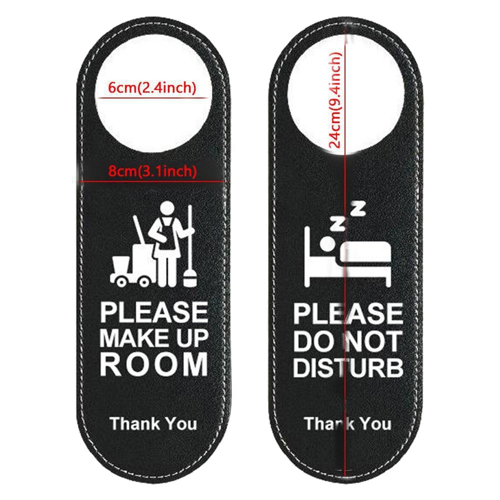 1*Do Not Disturb Signs Door Knobs Hanger Pendant Cleaning Label Make Up Room