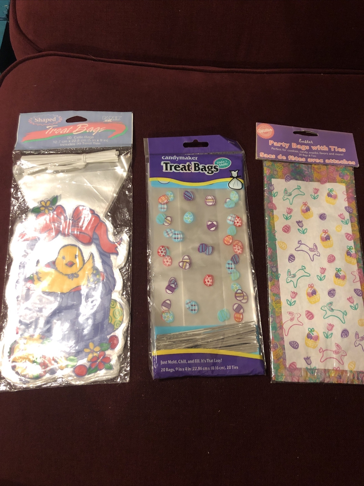 Children’s Unisex, 3 Packs New Easter Treat Bags-20/each, Total 60 Bags