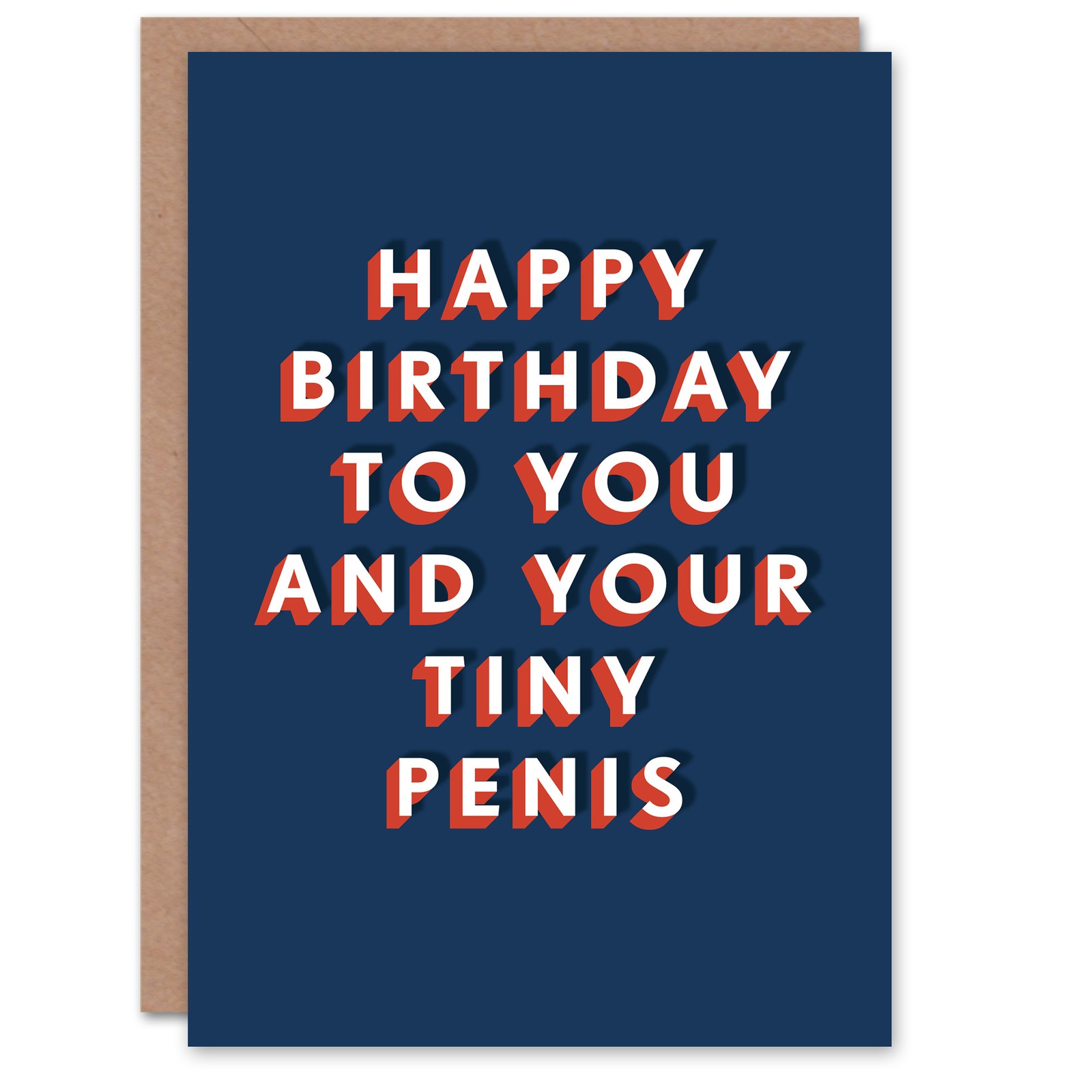 To You And Your Tiny Penis Funny Adult Humour Birthday Card