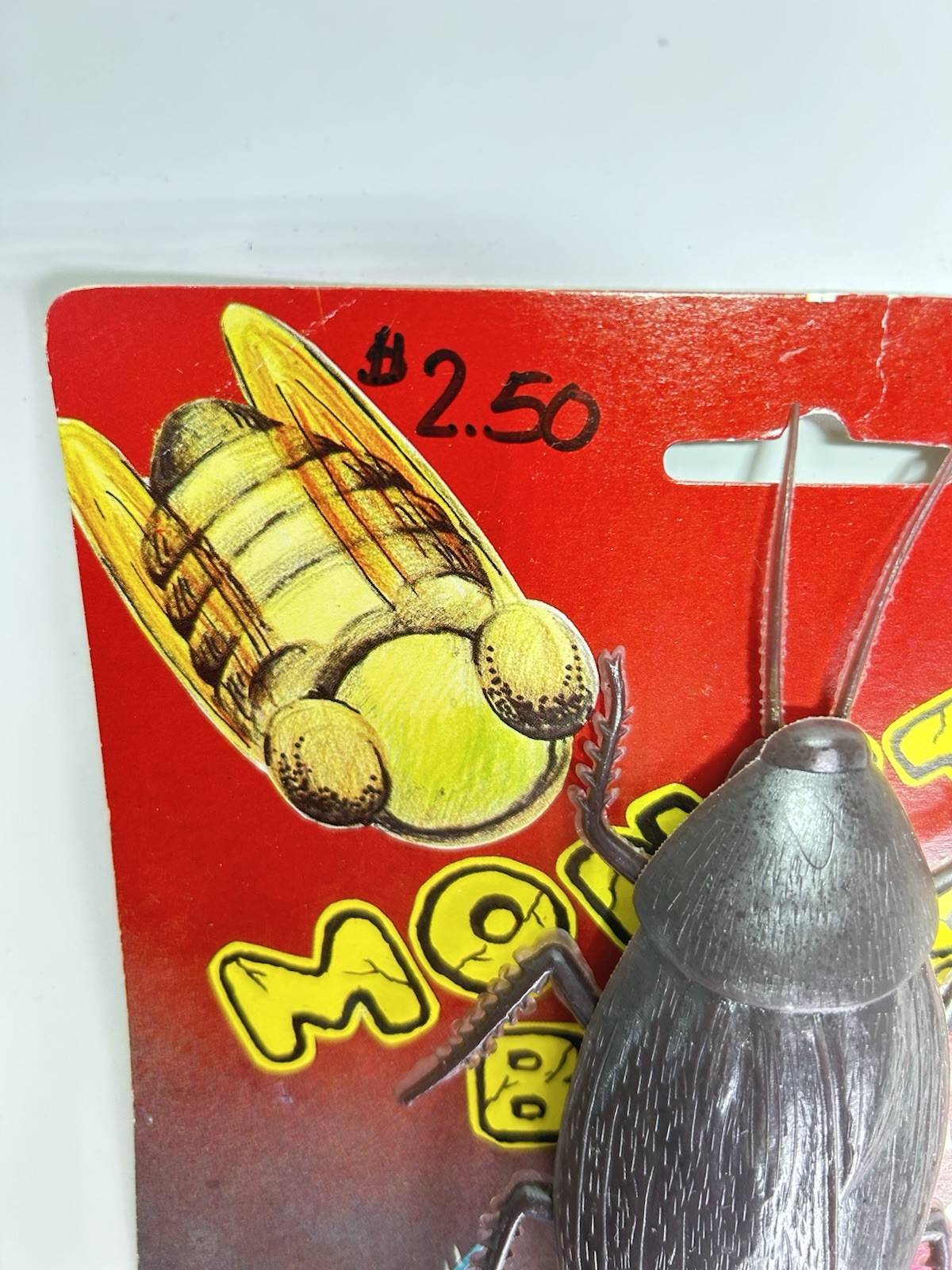VTG Prank Cockroaches Realistic Cock Roach Monster Jumbo Gag Toy Joke Halloween