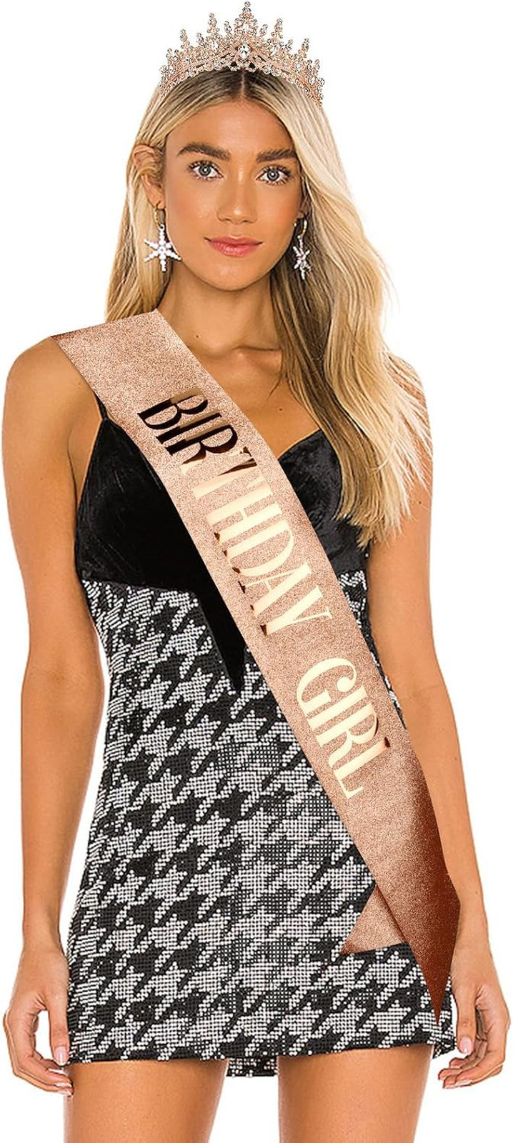 BIRTHDAY GIRL Sash for Women Happy Birthday Sashes and Crowns for Girls Crystal