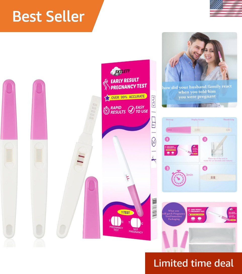 3 Pack Fake Pregnancy Prank Kit – April Fools’ Day Realistic Positive Result…