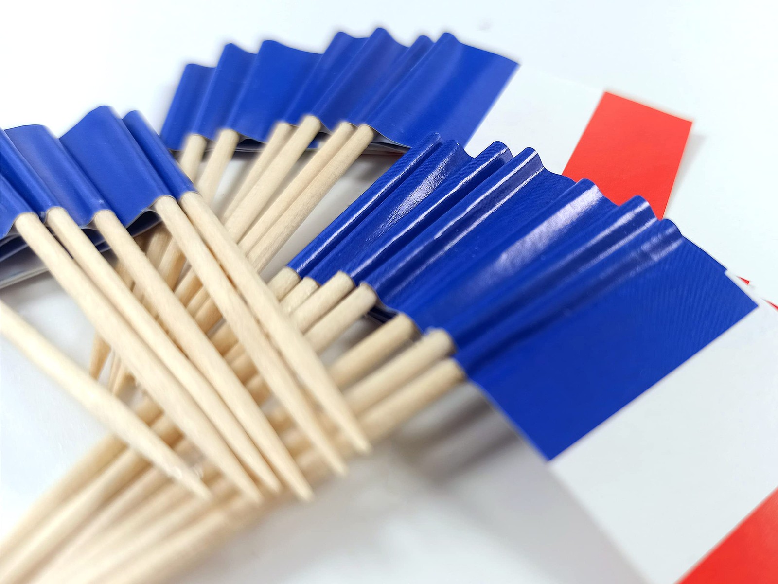France Toothpick Flag French Mini Small Cupcake Topper Flags 100pcs