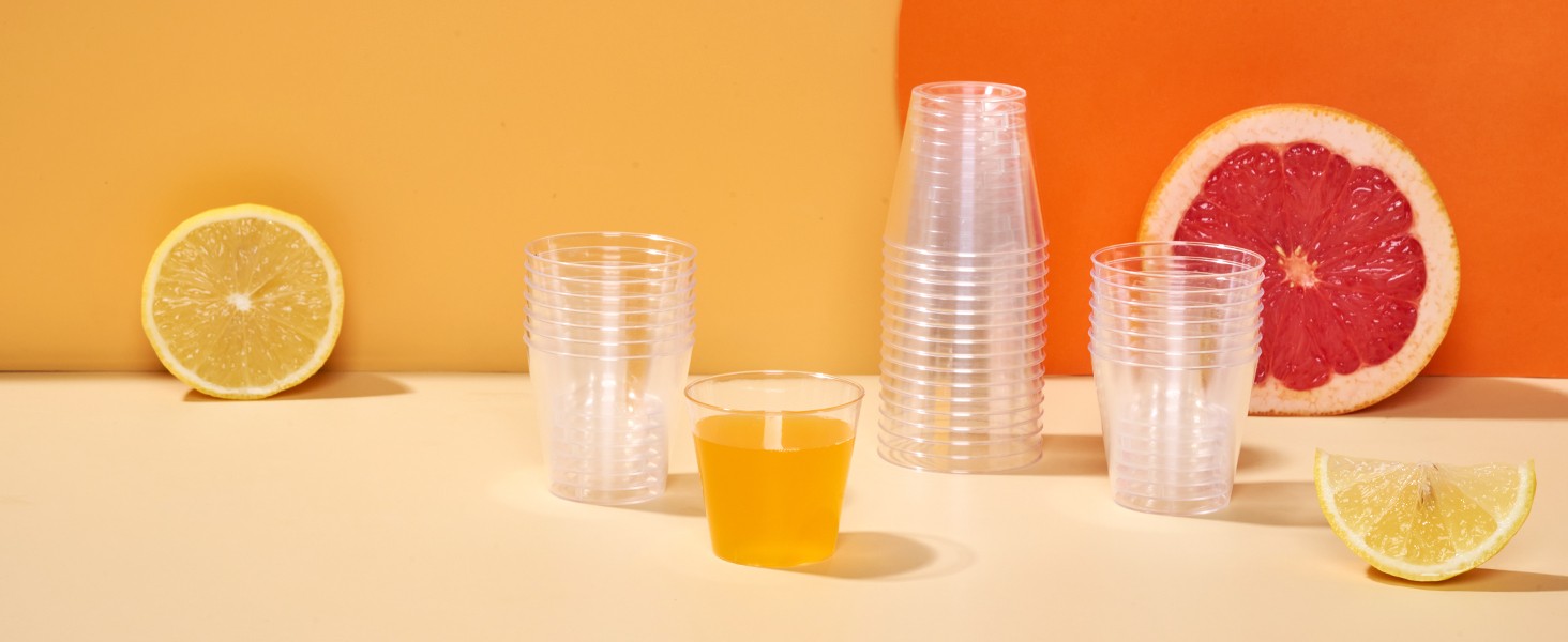 500 Pack Plastic Shot Glasses 1 oz Disposable Cups 1 Ounce Tasting Cups Party
