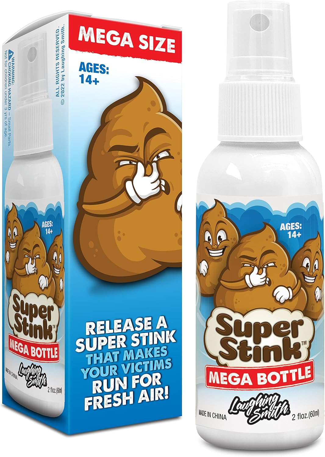 SUPER STINK (Mega Size 60Ml) – Fart Spray – ‘Insanely Strong’ Extra Potent Stink
