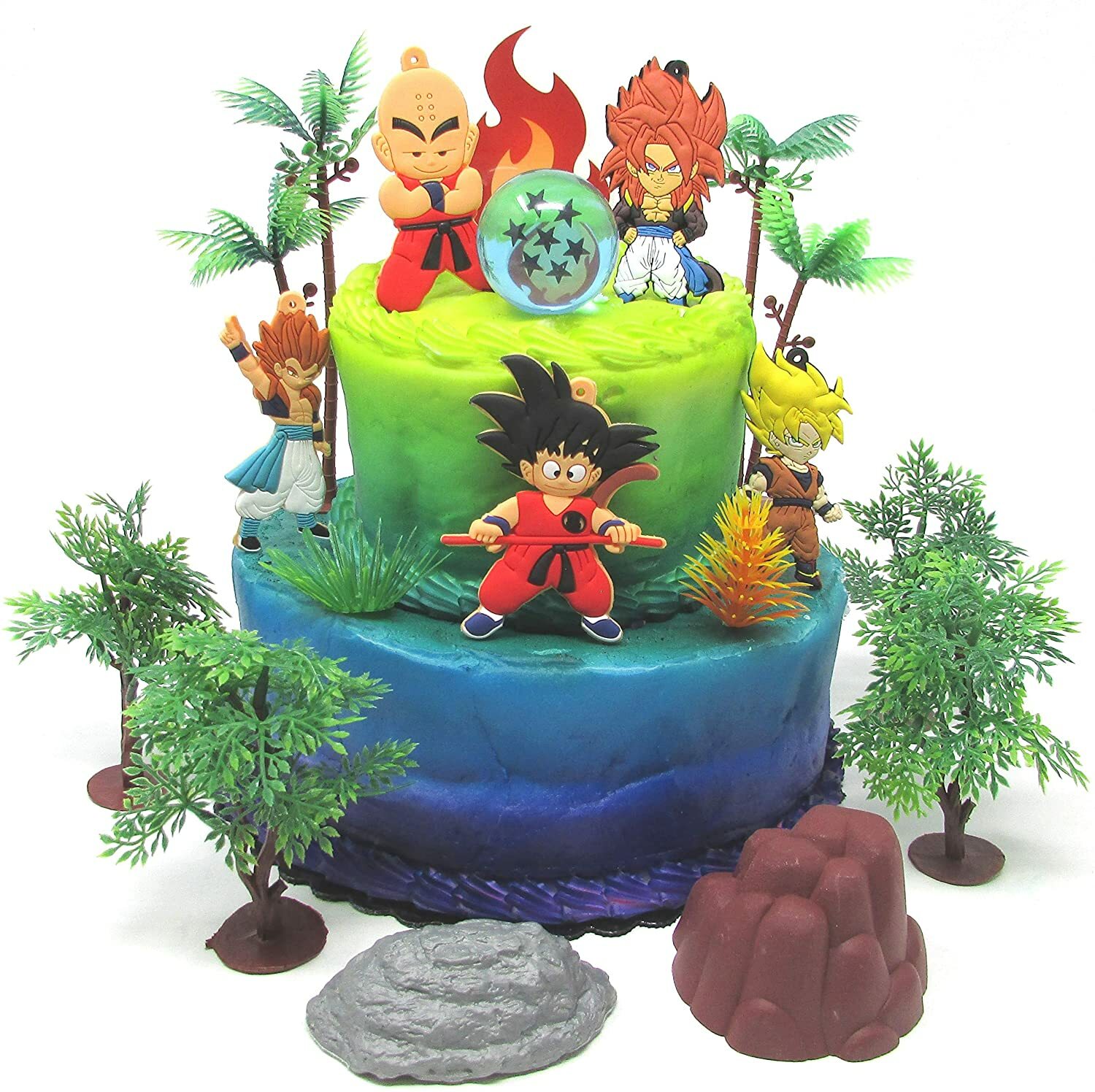 Dragon Ball Z Cake Toppers Featuring Dragon Ball Z Characters – Brand New