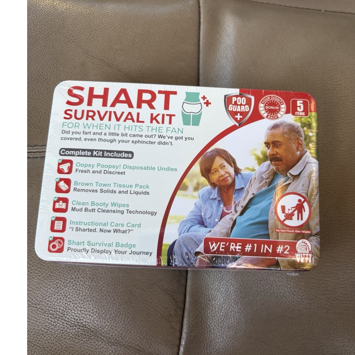 Shart Survival Kit by Witty Yeti 5-Piece Tin Set Party Gag Toilet Humor NEW!