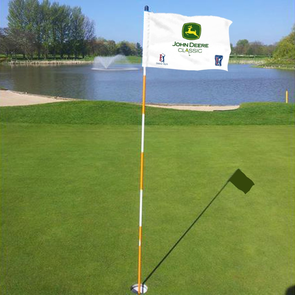 PGA TOUR TPC DEERE RUN JOHN DEERE CLASSIC Golf Regulation Tube Flag 13x20Inch