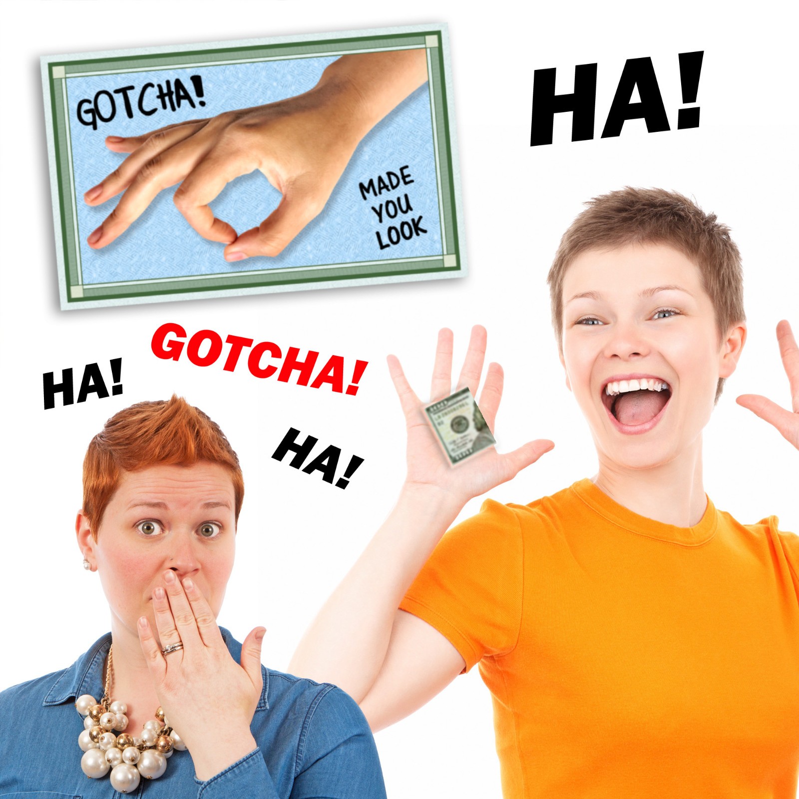 Gotcha! Made you Look 50 Fake Replica Hundred Dollar Bill Money Drop Cards Prank