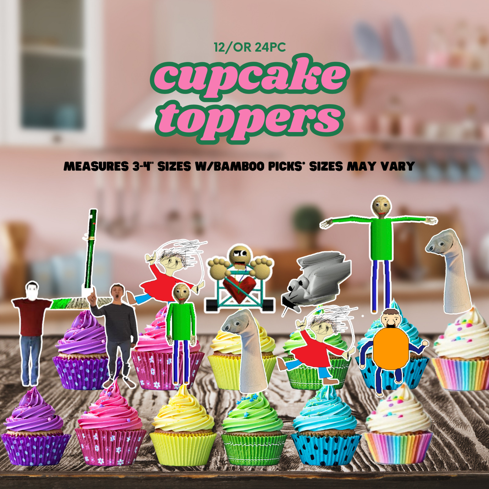 Baldis Basics Tablewave Party Supplies happy birthday centerpiece decoration