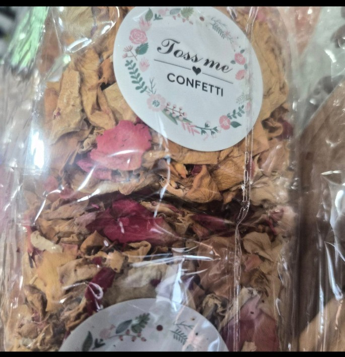 20 Pack Prefilled Confetti Packets,Biodegradable Flower Petals