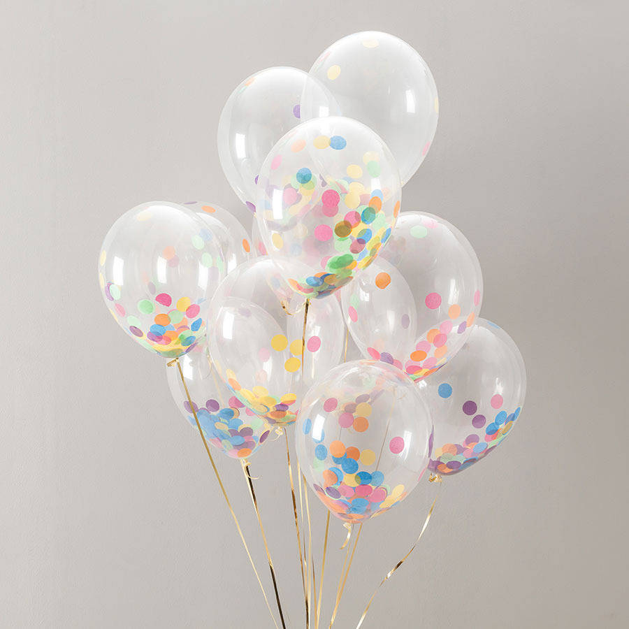 DIY 7″ 12″ 36″ Clear Latex Balloons Confetti Ballon Party Supplies Baby Shower