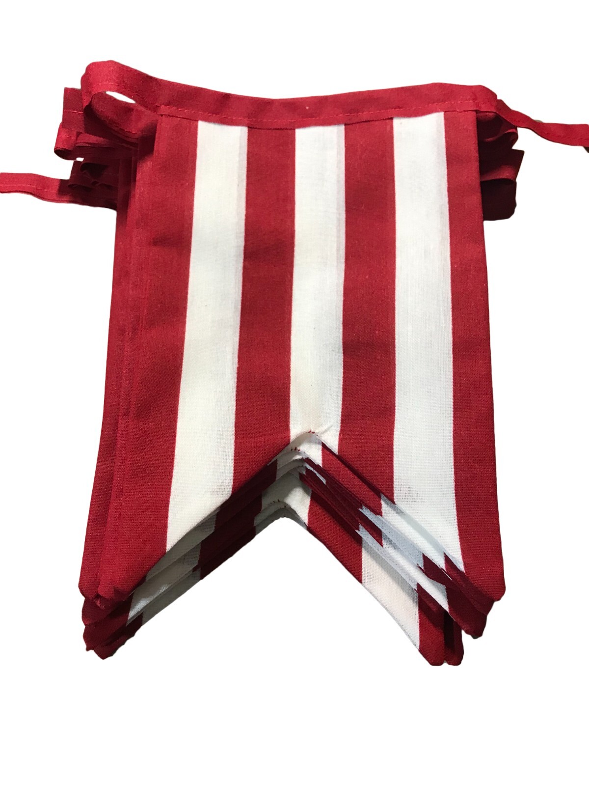 Carnival Circus Big Top Red & White Pennant Flag Banner Bunting Kid Party Decor