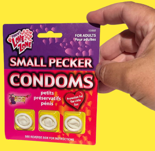 3 SMALL PECKER CONDOMS Tiny Latex Rubber Funny Adult Gag Gift Joke Prank Mini XS