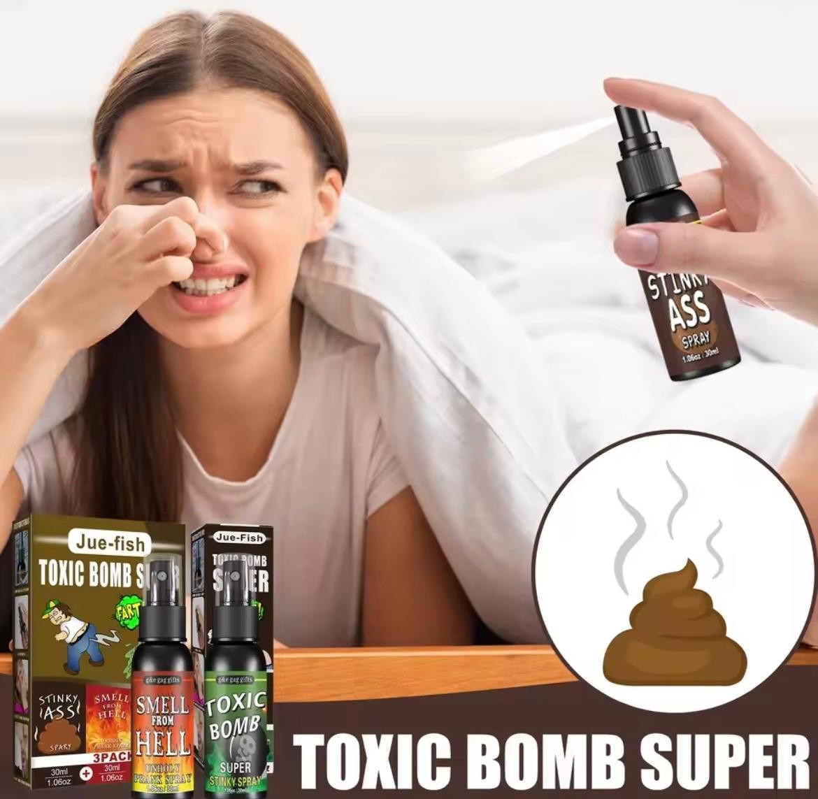 Liquid Fart Spray Stink Bomb Smelly Stinky Ass Toxic Bomb Crap Gag Prank Joke