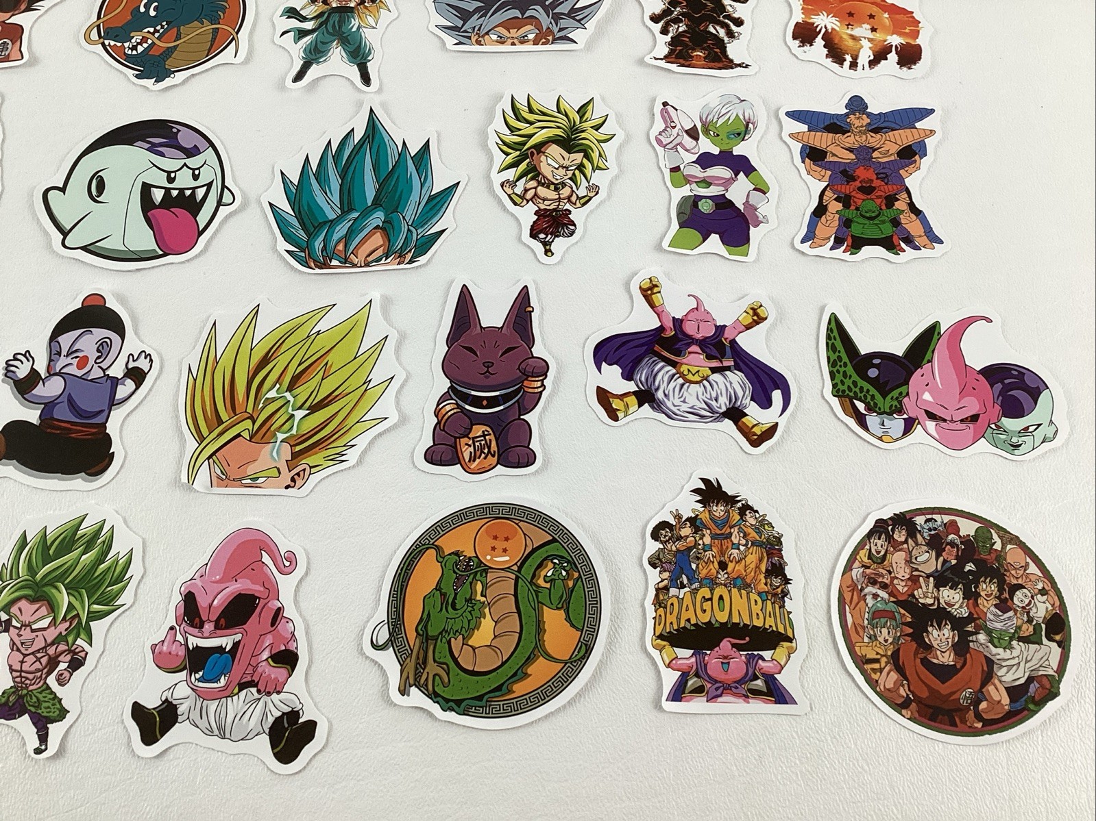 Dragon Ball Z Stickers 46 Lot Birthday Party Favors Medium Size Assorted
