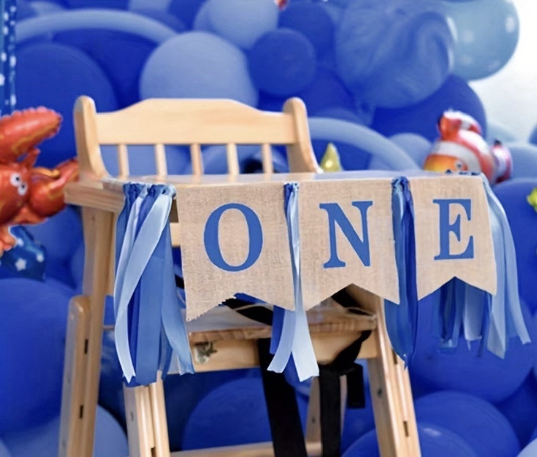1pc 1st Birthday Boy Decorations ONE Banner