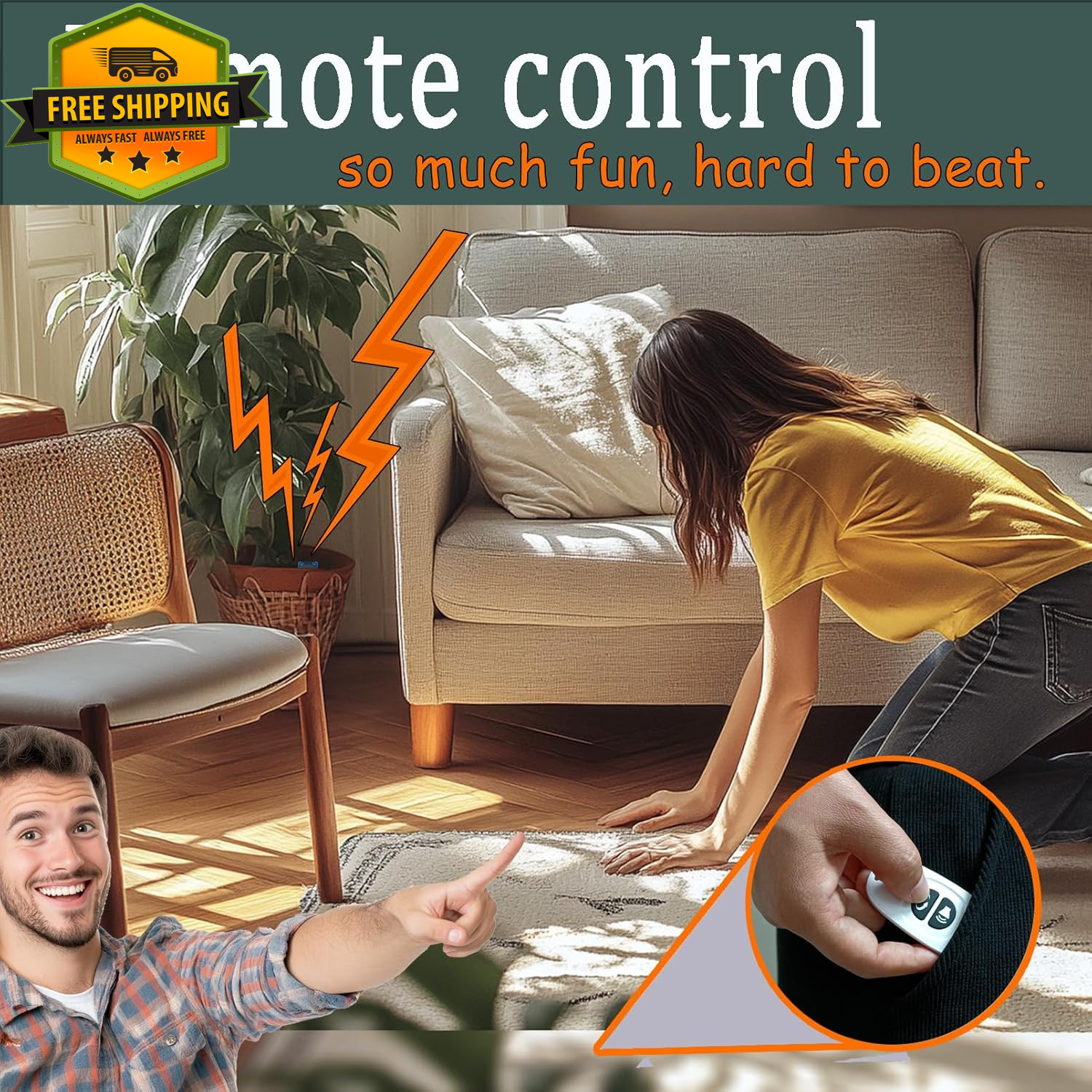 2PCS Remote Control Cricket Noise Maker Prank Hidden Joke Device Party Office Fu