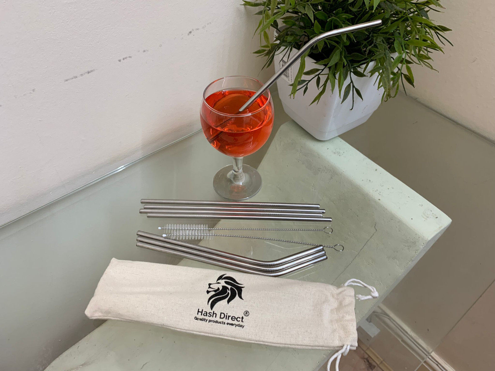 10 Ps Set Stainless Steel Eco Reusable Straws Stainless Steel Drinks Straw Party