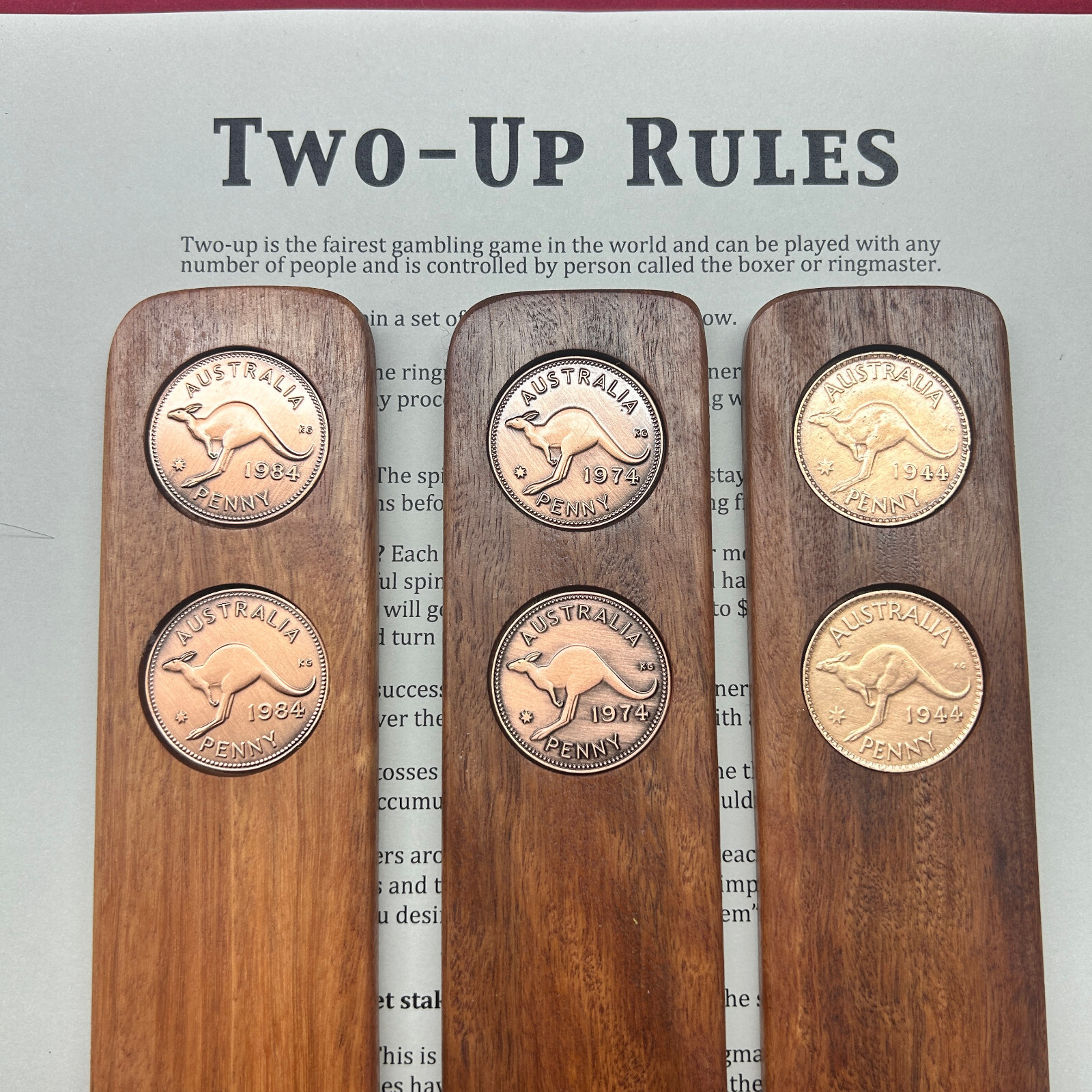 2006 Australian Penny 2UP Game – 20th Birthday Gift Present – ANZAC Day