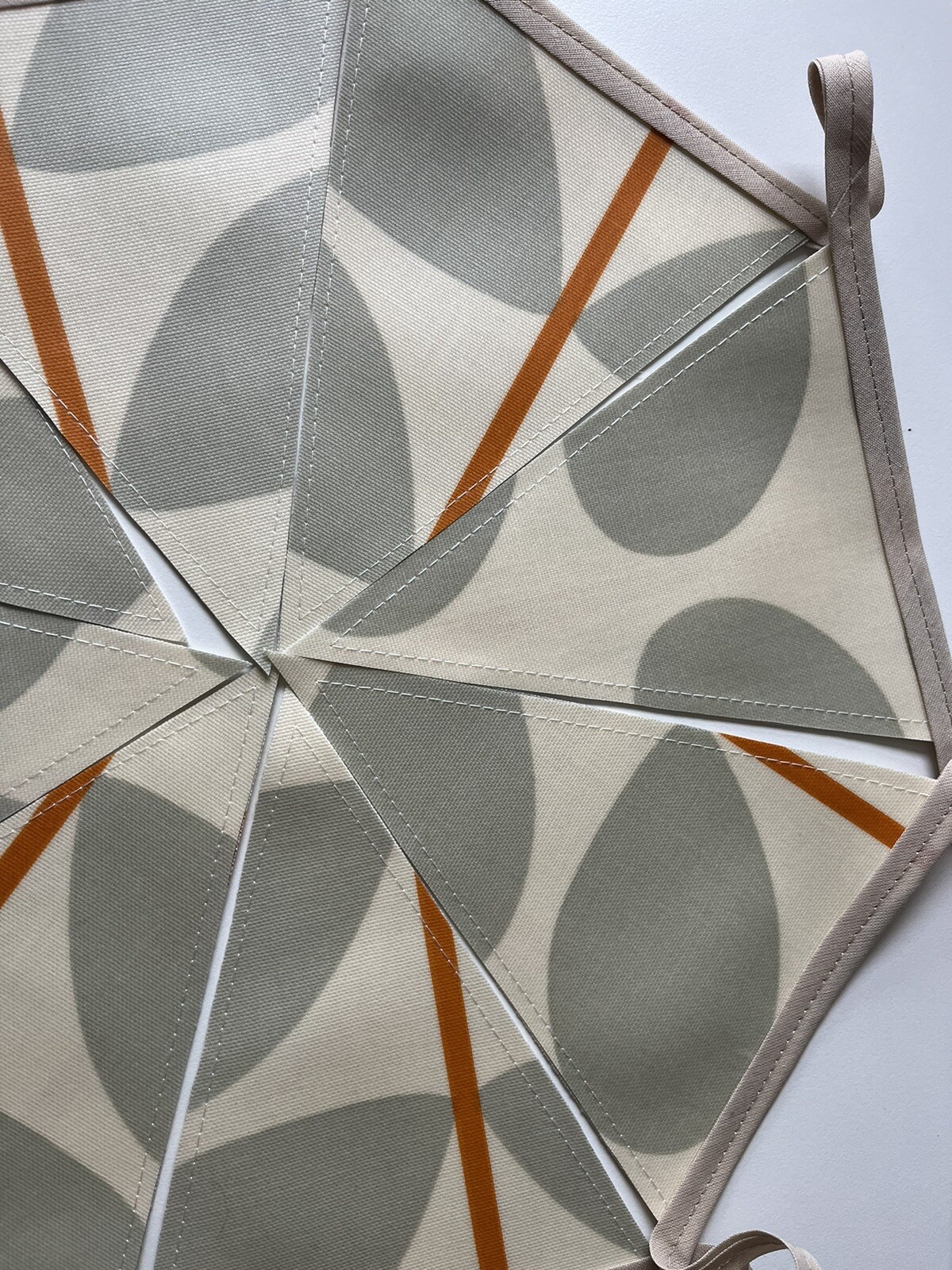 Handmade Oilcloth Bunting – Garden/Home Contemporary – 2 Meters Double Sided