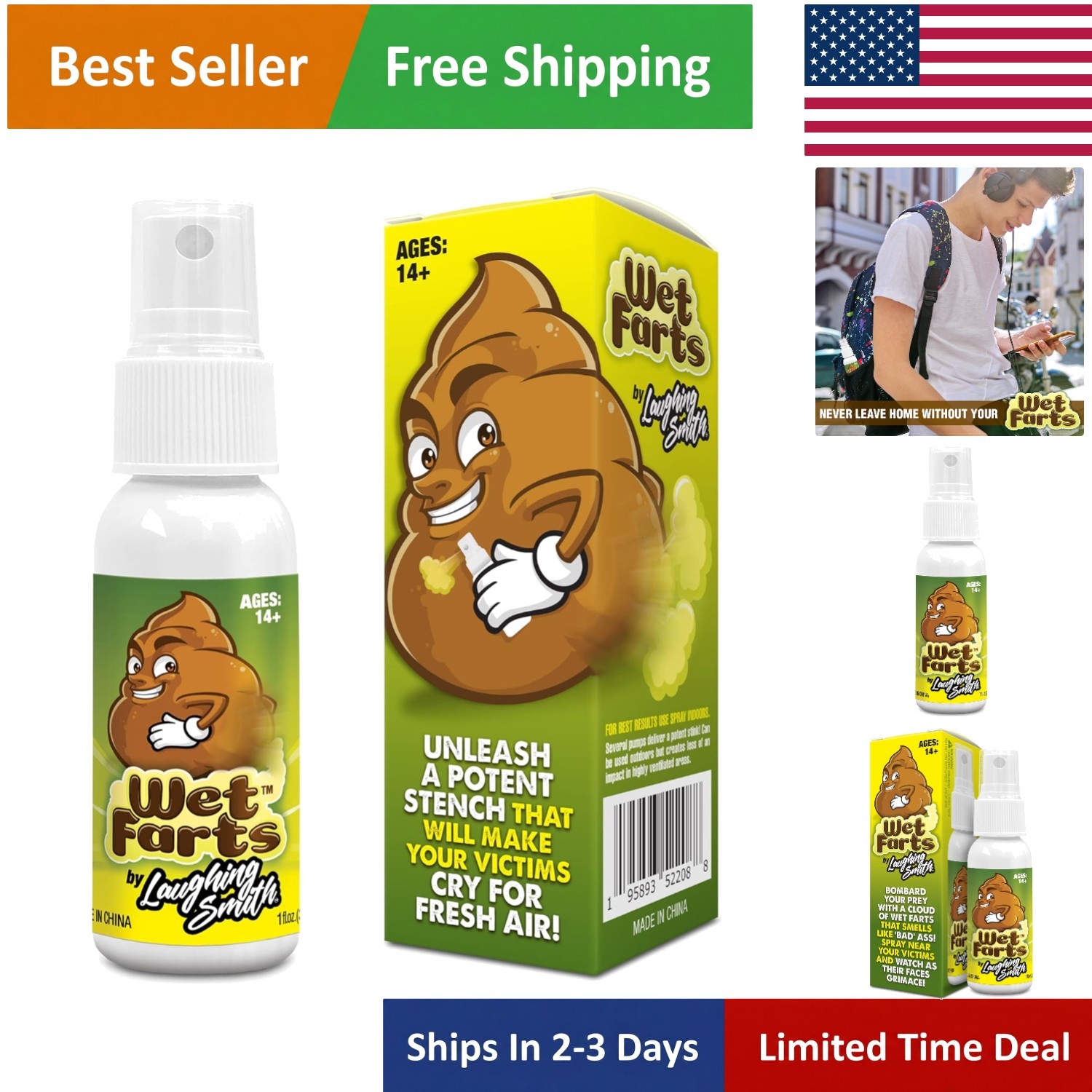 Wet Farts Stink Spray – Realistic Bad Gas Smell for Ultimate Pranking!