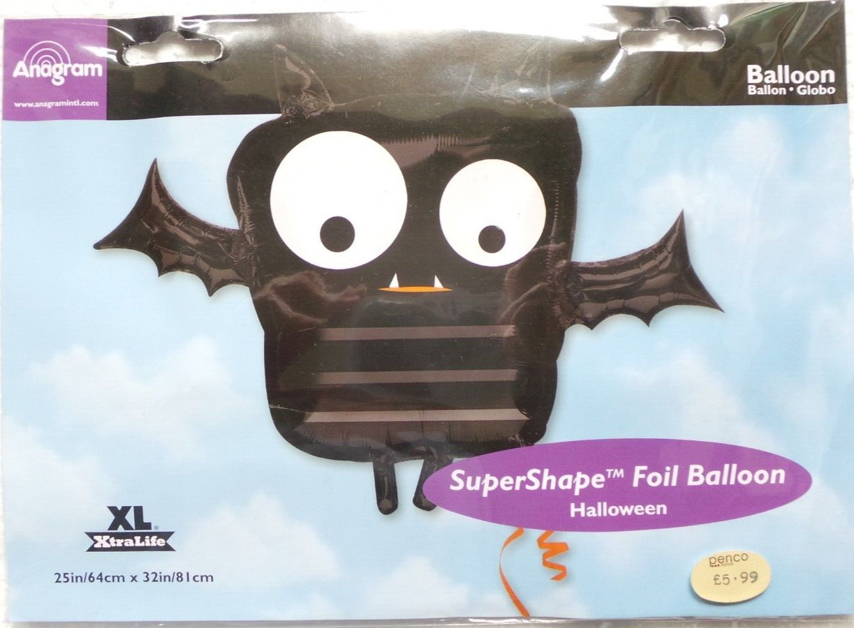 Anagram Helium Foil Balloon 25″ x 32″ Halloween Cute Bat
