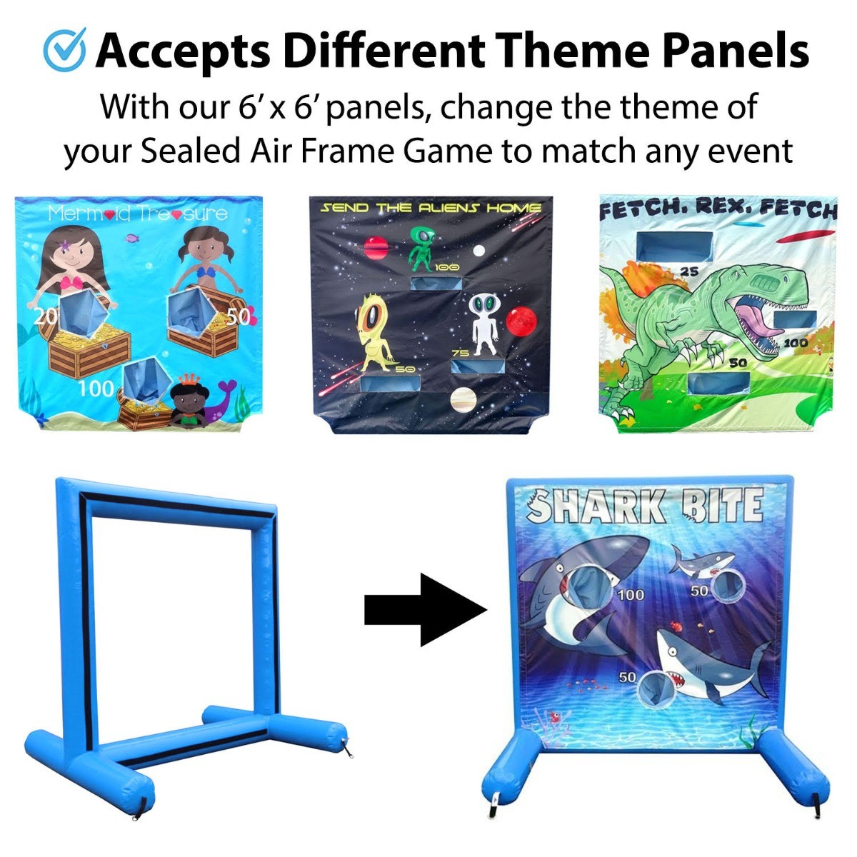 Interactive Sealed Inflatable Air Frame Game Clown Toss Event Party Carnival