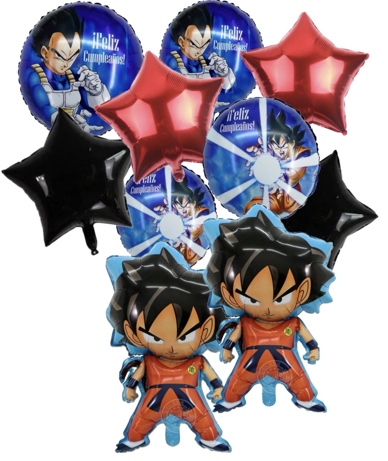 DRAGON BALL Z Balloons Birthday Party Decorations Balloons 9 Balloon Set Gift