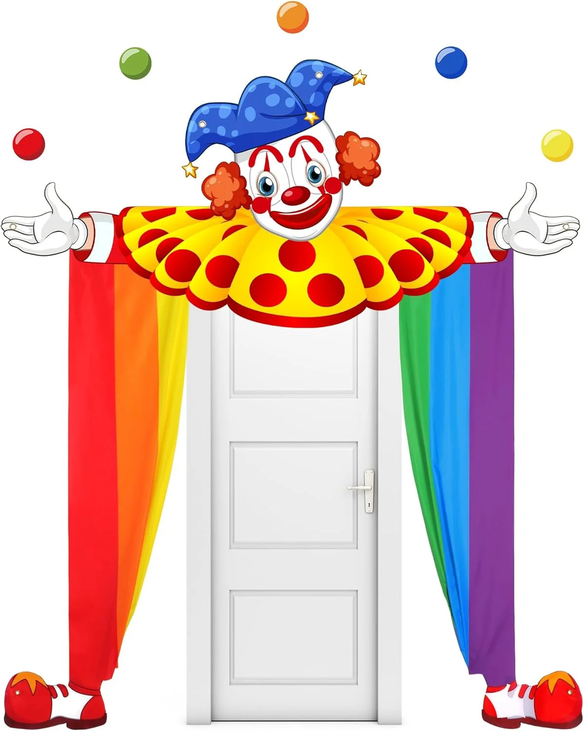 Mindsoft 3 Pcs Carnival Circus Party Decorations Circus Clown Birthday Decor Doo