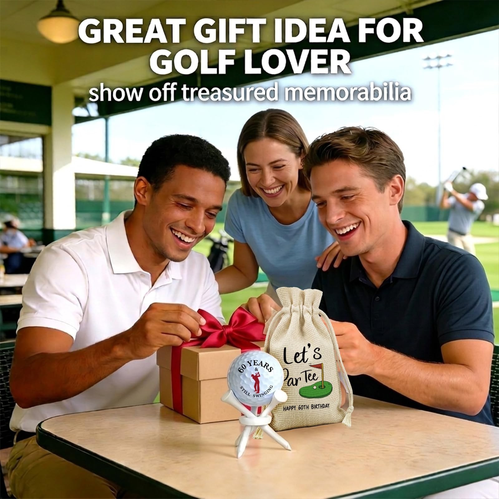 60th Birthday Gifts for Men Grandpa Dad Friends Husband, for Men Golfer, 60 Y…