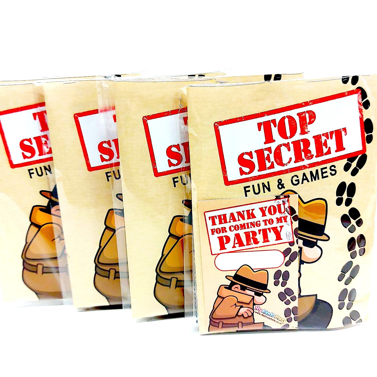 Top Secret Spy Themed Pre-Filled Party Bags for Children’s Unisex Birthday