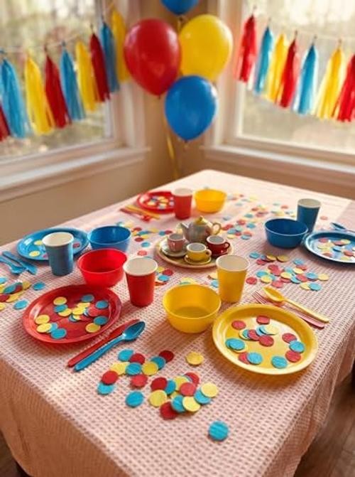 Carnival Circus Table Confetti Red/Yellow/Blue 1 Inch