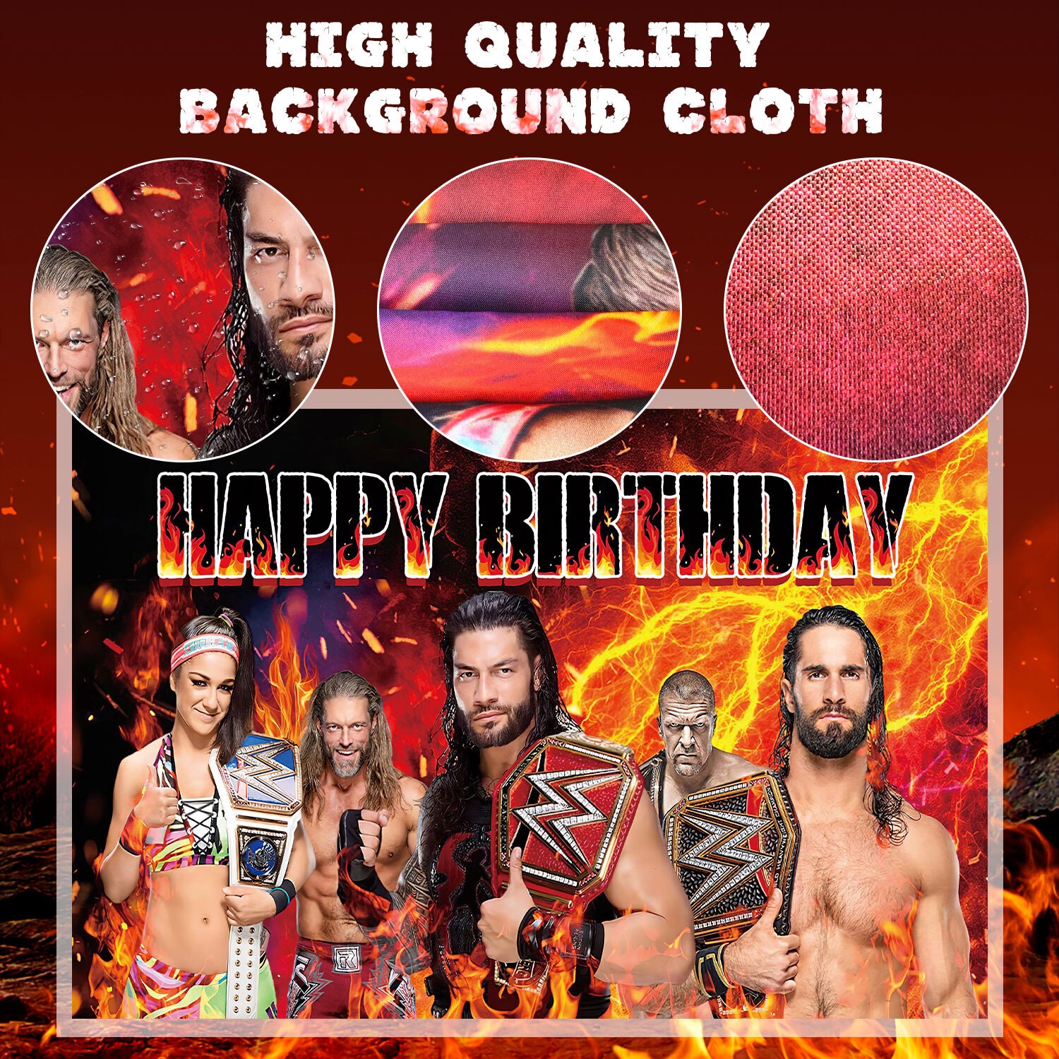 114Pcs Wrestling Match Birthday Decorations WWE Party Set Tableware Balloons Cup