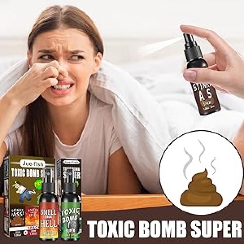 3PCS Fart Spray Extra Strong 30Ml Potent Stink Spray Non Toxic Fart Bomb Prank