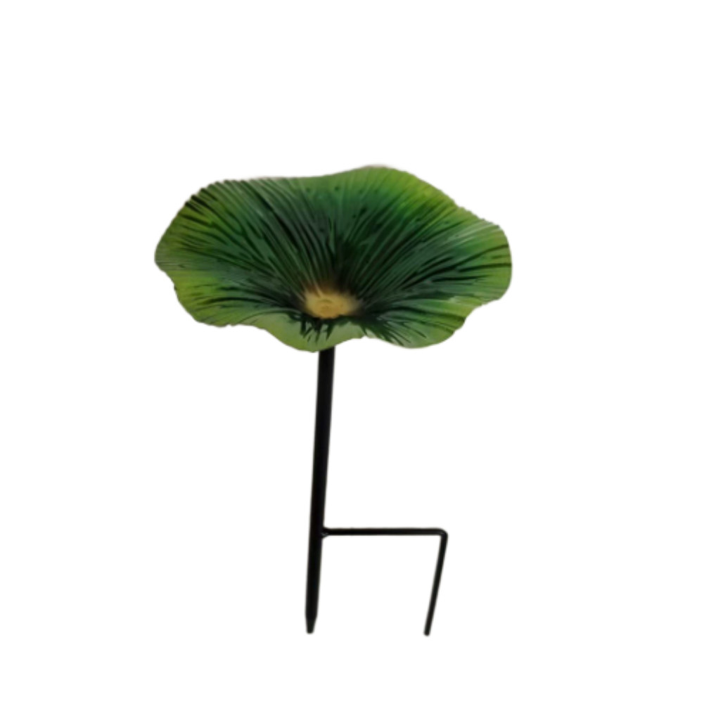 Garden Bird High Quality Feeder and Bath Flower Sturdy Iron Construction 25x14cm
