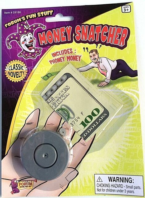 THE MONEY SNATCHER – Magic Trick GaG Prank Joke Novelty + Phoney Toy Money Bill