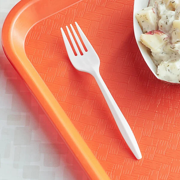 Disposable Plastic Forks 1000 Pack Bulk White Plastic Silverware