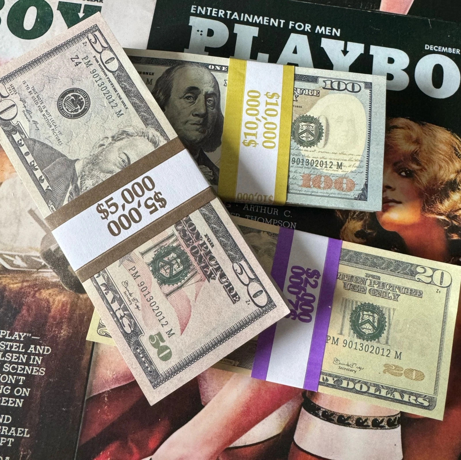 New Money Props Toy Play Fake Bills f Video Learning Education Toys10/20/50/100