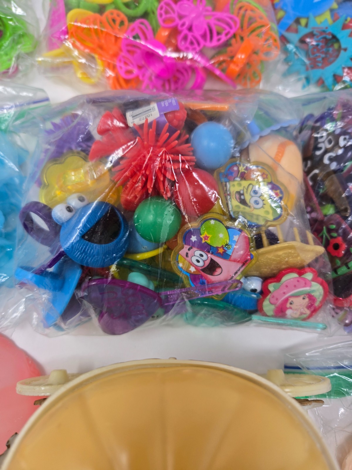 HUGE Vintage LOT of Cake Cupcake Picks Toppers Party Favors Rings Disney LOOK